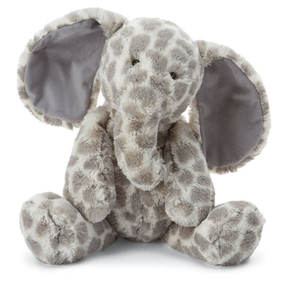 RARE JELLYCAT Dapple Spotted Bashful Gray Elephant 14" Plush Medium 2016